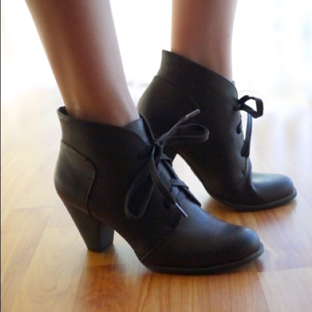 Forever 21 Brown Heeled Boots
